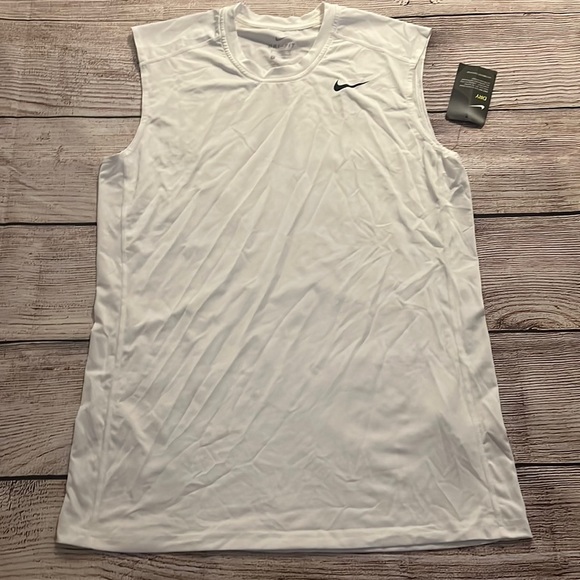 Nike Mens Dri Fit Fitted Tank Tops - Picture 1 of 5